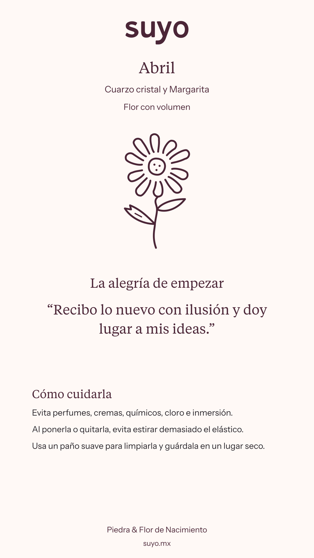 Ficha de Abril · Flor con volumen