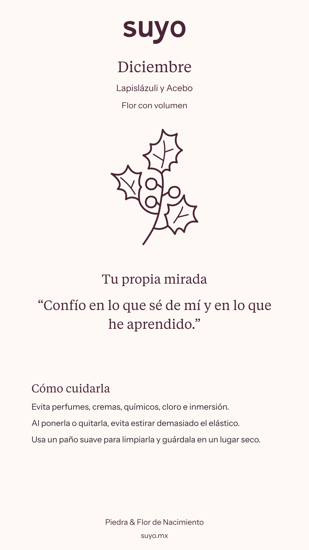 Ficha de Diciembre · Flor con volumen