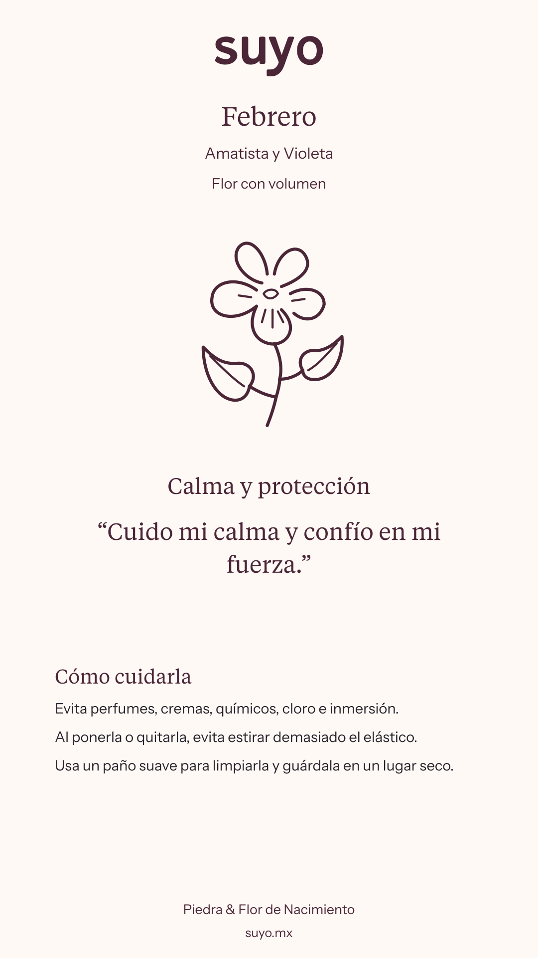 Ficha de Febrero · Flor con volumen
