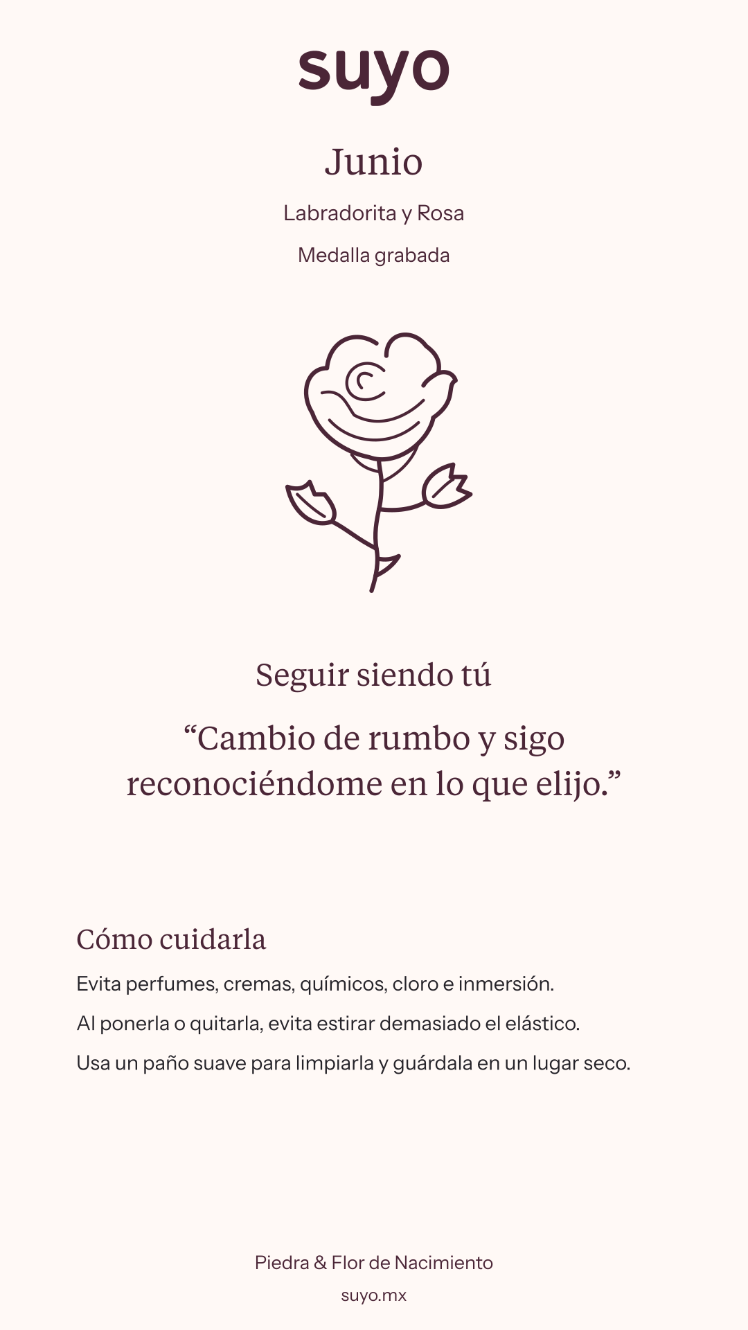 Ficha de Junio · Medalla grabada
