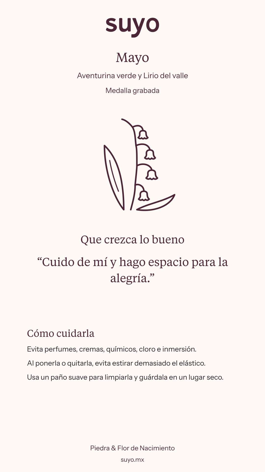 Ficha de Mayo · Medalla grabada