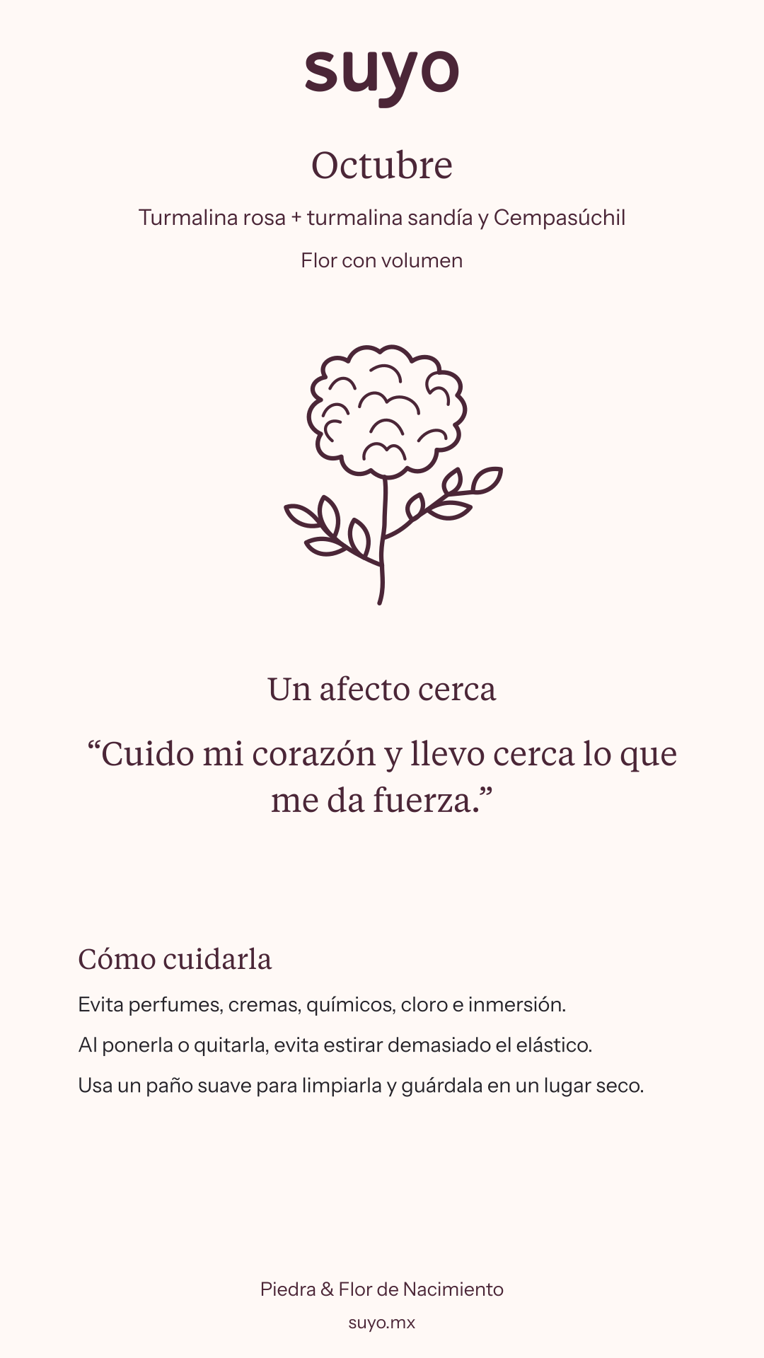 Ficha de Octubre · Flor con volumen