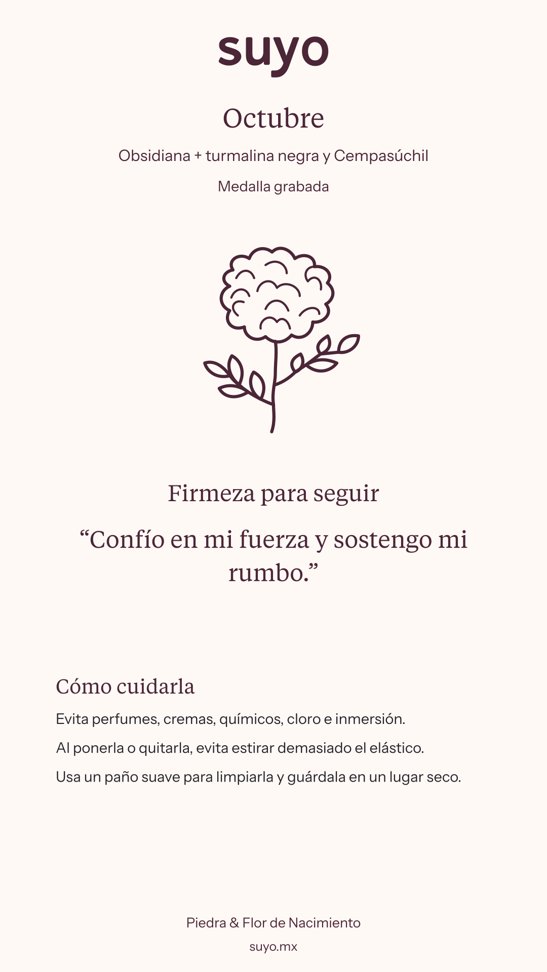 Ficha de Octubre · Medalla grabada