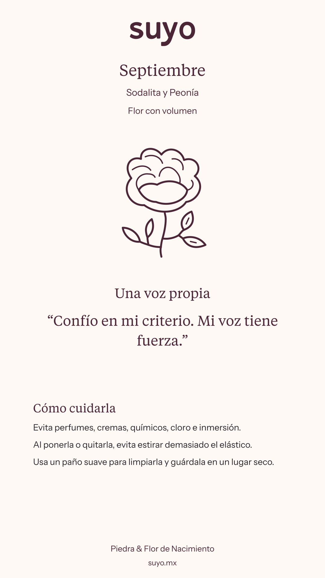 Ficha de Septiembre · Flor con volumen